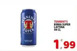 Premium Supermercati Tennent's birra super lattina offerta