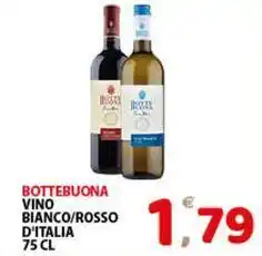 Premium Supermercati Bottebuona vino bianco/rosso d'italia offerta