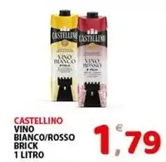 Premium Supermercati Castellino vino bianco/rosso brick offerta