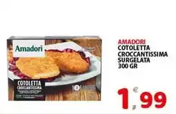 Premium Supermercati Amadori cotoletta croccantissima surgelata offerta