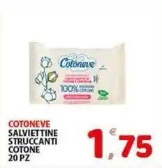 Premium Supermercati Cotoneve salviettine struccanti cotone offerta