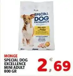 Premium Supermercati Monge special dog excellence mini adult offerta