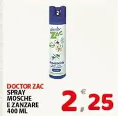 Premium Supermercati Doctor zac spray mosche e zanzare offerta
