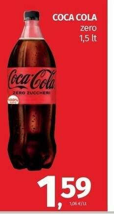 Pam Coca cola zero offerta