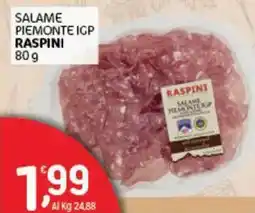 Crai Salame piemonte igp Raspini offerta