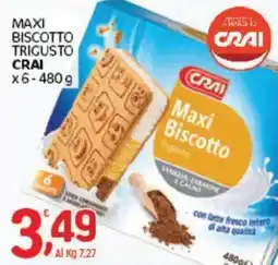 Crai Maxi biscotto trigusto Crai offerta