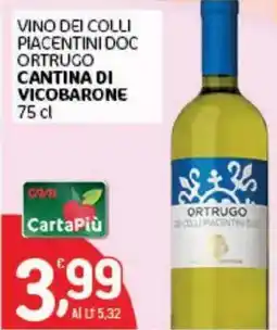 Crai Vino dei colli piacentini doc ortrugo Cantina di Vicobarone offerta