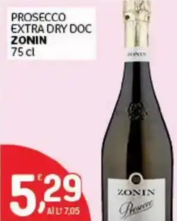 Crai Prosecco extra dry doc Zonin offerta