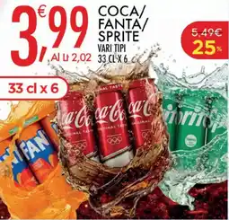 Crai Coca/ fanta/ sprite offerta