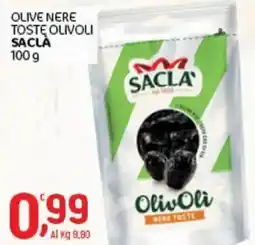 Crai Olive nere tostę olivoli Saclà offerta