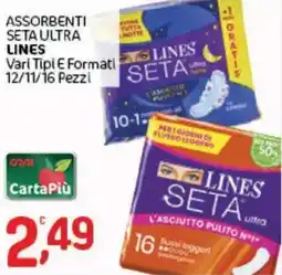Crai Assorbenti seta ultra LINES offerta