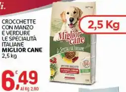 Crai Crocchette con manzo e verdure le specialità italiane Miglior Cane offerta