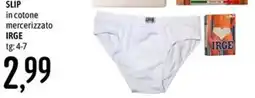 Emisfero Slip in cotone mercerizzato Irge offerta