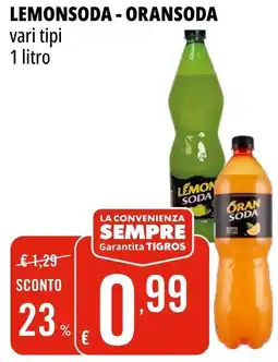 Tigros Lemonsoda - oransoda offerta