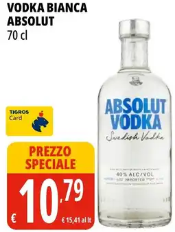 Tigros Vodka bianca Absolut offerta
