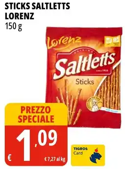 Tigros Sticks Saltletts Lorenz offerta