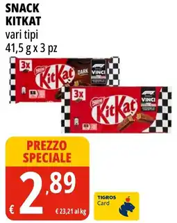 Tigros Snack Kitkat offerta