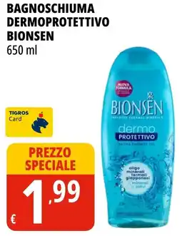 Tigros Bagnoschiuma dermoprotettivo Bionsen offerta