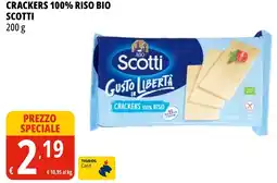 Tigros Crackers 100% riso bio Scotti offerta