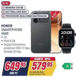 Trony Honor smartphone H600 offerta