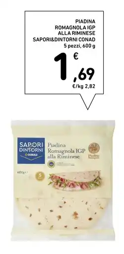 Conad Superstore Piadina romagnola igp alla riminese Sapori&Dintorni Conad offerta