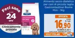 Pet Store Conad Alimento secco dietetico per cani di piccola taglia Gastrointestinal Biome Mini offerta