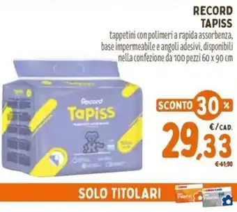 Pet Store Conad Record tapiss offerta