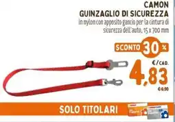 Pet Store Conad Camon guinzaglio di sicurezza offerta