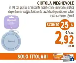 Pet Store Conad Ciotola pieghevole offerta