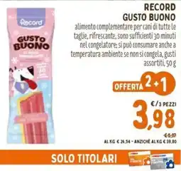 Pet Store Conad Record gusto buono offerta