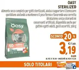 Pet Store Conad Oasy sterilized offerta
