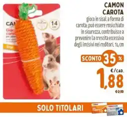 Pet Store Conad Camon carota offerta