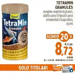 Pet Store Conad Tetramin granules offerta