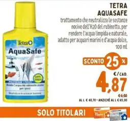 Pet Store Conad Tetra aquasafe offerta