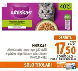 Pet Store Conad Whiskas offerta