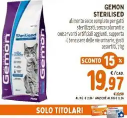 Pet Store Conad Gemon sterilised offerta