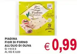 D'Italy Piadina fior di forno all'olio di oliva offerta