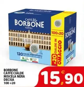 Borbone caffe cialde miscela nera decisa
