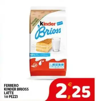 Ferrero kinder brioss latte
