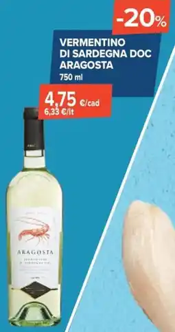 Sapore di Mare Vermentino di sardegna doc aragosta offerta