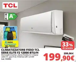 Brico Io Climatizzatore fisso TCL serie elite F2 12000 BTU/H offerta