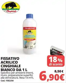Brico Io Fissativo acrilico cinghiale bianco da offerta