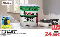 Brico Io Maxmeyer idropittura t-max 10l+4l omaggio offerta