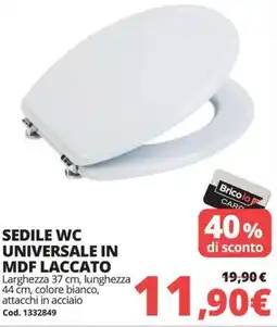 Brico Io Sedile wc universale in mdf laccato offerta