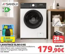 Brico Io Sansui lavatrice slim offerta