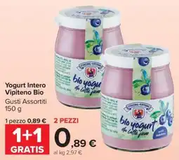 Carrefour Yogurt Intero Vipiteno Bio offerta