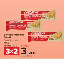 Carrefour Barrette Proteiche Enervit offerta