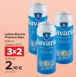 Carrefour Lattina Bavaria Premium Beer offerta