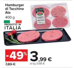 Carrefour Hamburger di tacchino Aia offerta