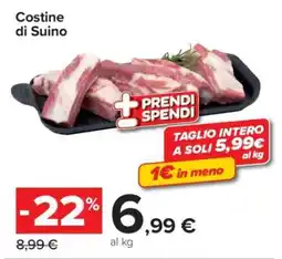 Carrefour Costine Di Suino offerta